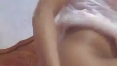 Horny girl nude show and blowjob part 1