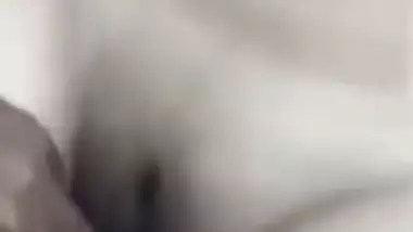 Ex-lover fucking busty wife pussy with condom dick