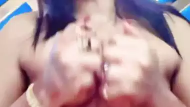 Bengali girl licking boobs with video call to lover