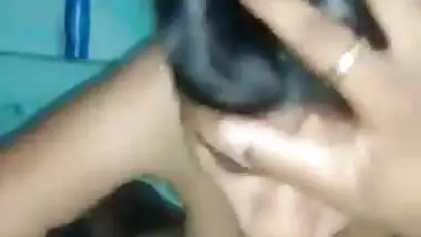 Local Indian callgirl sucking cock trying to avoid camera