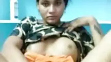 Cheating Malayali wife naked fingering video call with BF