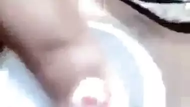 Desi nude girl fucks her pussy with a plastic bottle