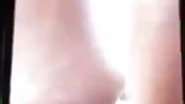 Big boobs sexy GF naked stand before her boyfriend