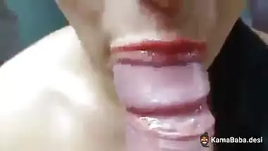 Nude Indian girl gives a handjob and swallows cum