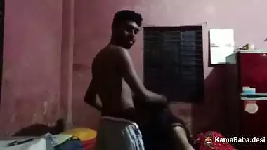 Romantic GF BF sex video of a skinny guy and his hot GF