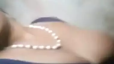 South Indian girl playing with her soft boobs on cam
