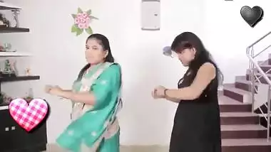 SATIN SILK SAREE YOGA LESBIANS