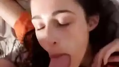 Babe taking long dick