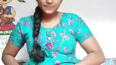 Desi Tamil girl strips and exposes her hairy pussy and ass