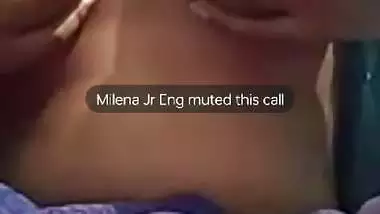 Famous mallu girlfriend boobs show on video call
