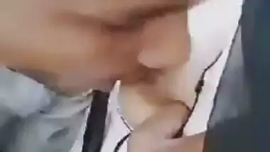 Couple enjoys on terrace in Indian college girl sex video