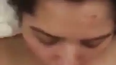 Sexy wife gives an Indian blowjob to her lover