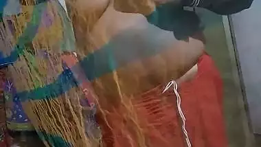 Village Bhabhi captured topless on cam