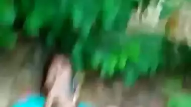 Desi girl bushy pussy show outdoors
