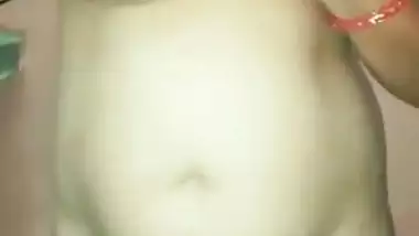 Sexy indian wife shows her big boobs