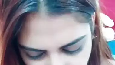 Big tits Indian cam girl paid topless chat recorded