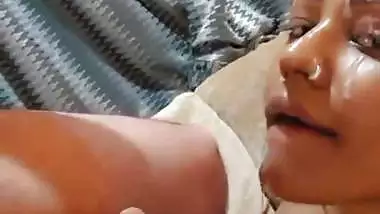 Crazy Indian blowjob and thick cum on face and mouth