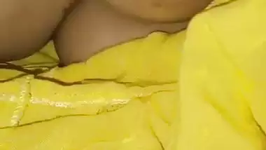 Sleeping sister boob touch by brother and nipple show