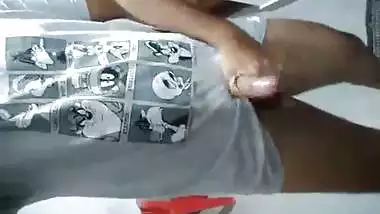 Indian college guy exposing big dick