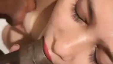 Thick dick blowjob by horny Indian sex girl