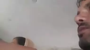 Rural desi lady kissed and boobs sucked in car