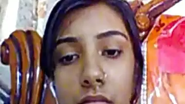 Girl with a noth on skype