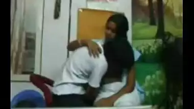 Indian youthful village cutie with bf front of cam